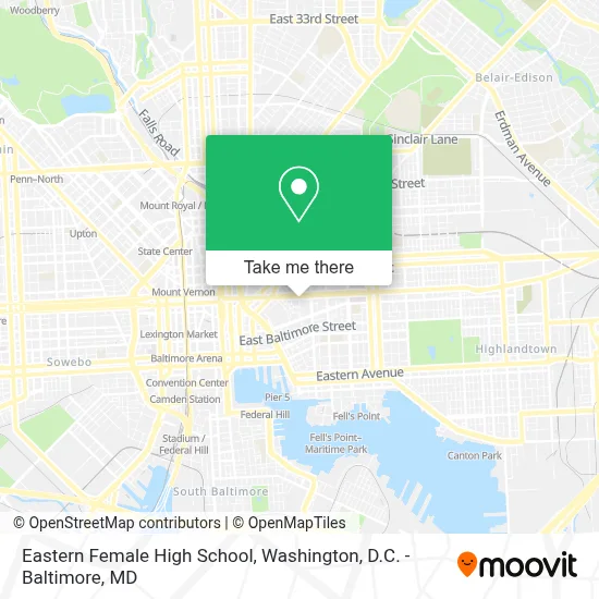 Eastern Female High School map