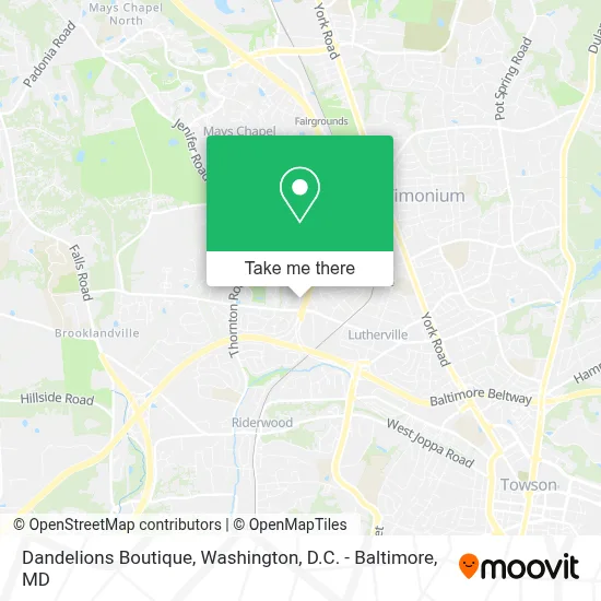 Dandelions Boutique map