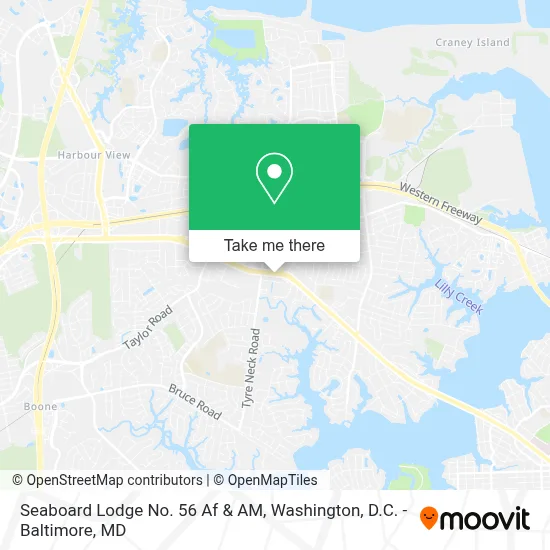 Seaboard Lodge No. 56 Af & AM map