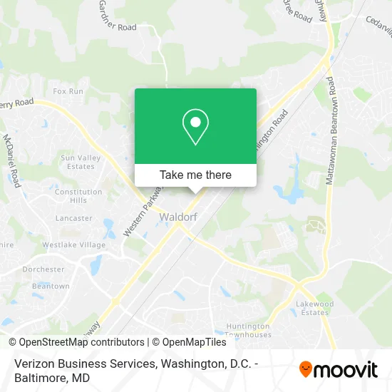 Verizon Business Services map