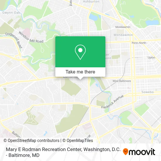 Mary E Rodman Recreation Center map