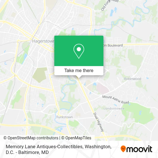 Memory Lane Antiques-Collectibles map