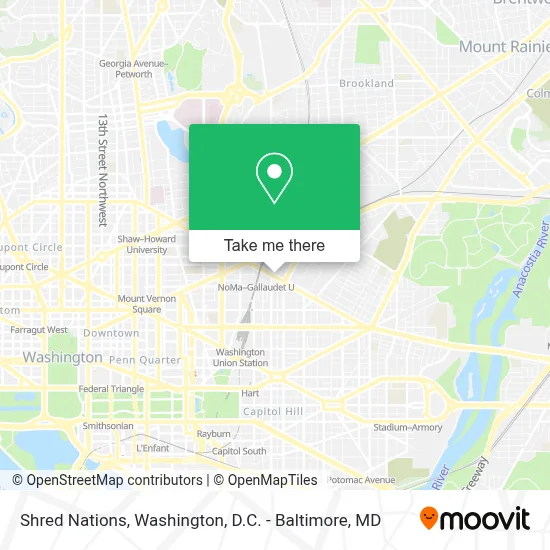 Shred Nations map