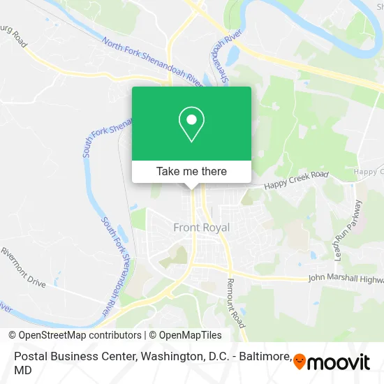 Postal Business Center map