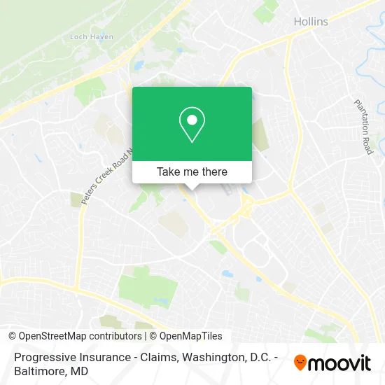 Progressive Insurance - Claims map