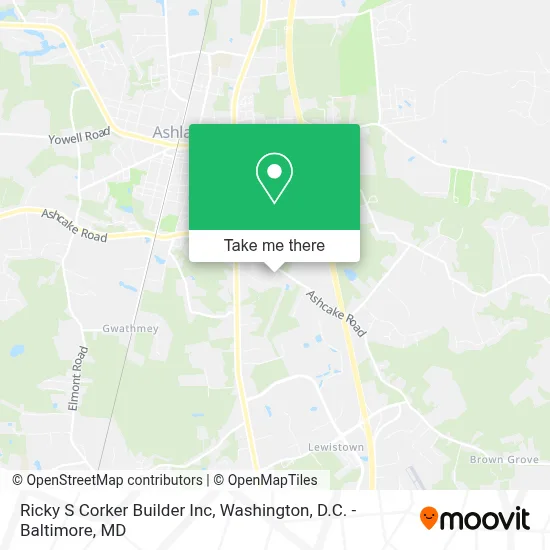Ricky S Corker Builder Inc map