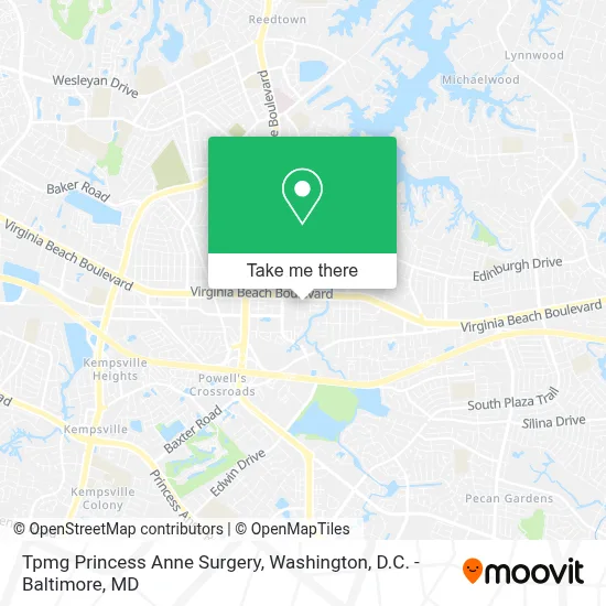 Tpmg Princess Anne Surgery map