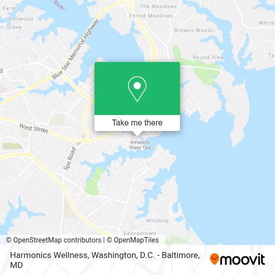 Harmonics Wellness map