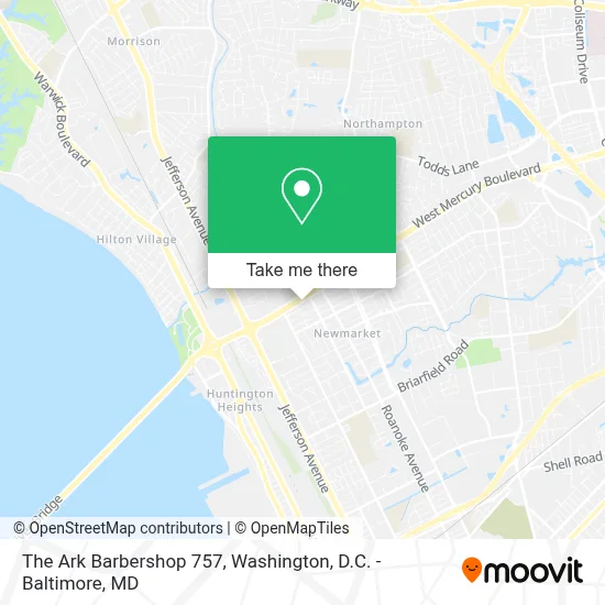The Ark Barbershop 757 map