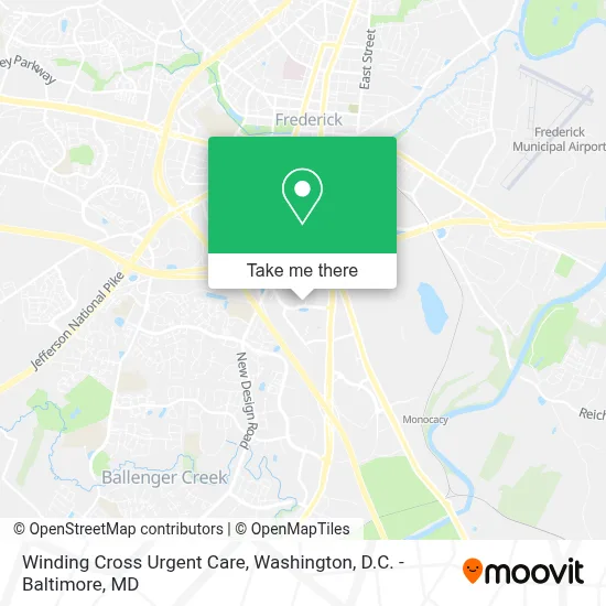 Winding Cross Urgent Care map