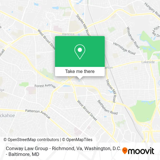 Conway Law Group - Richmond, Va map