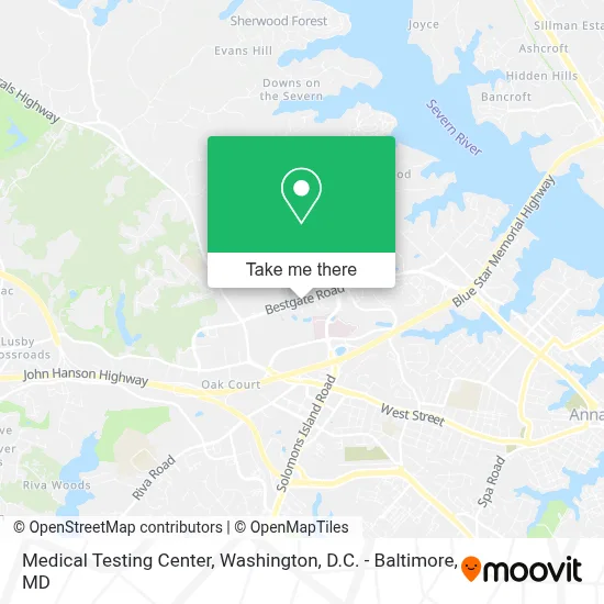 Medical Testing Center map