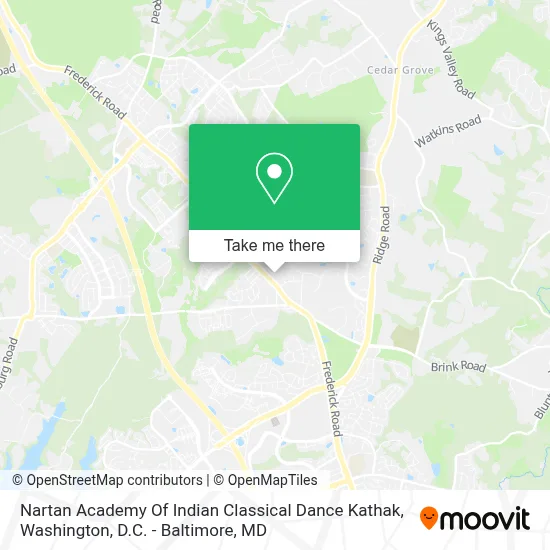 Nartan Academy Of Indian Classical Dance Kathak map