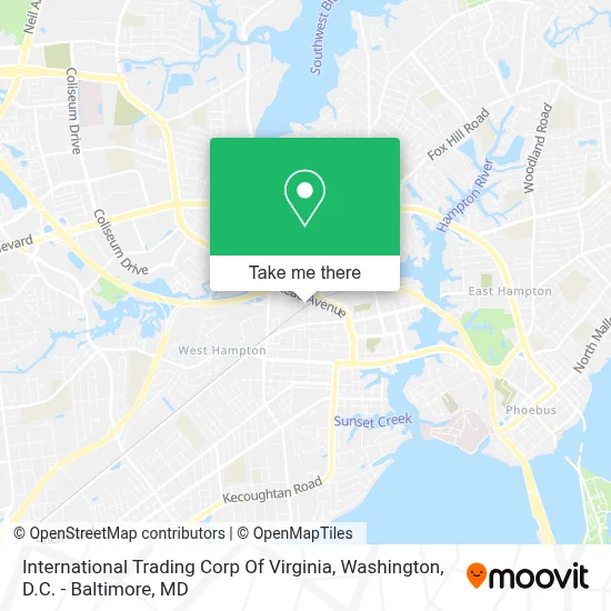 International Trading Corp Of Virginia map