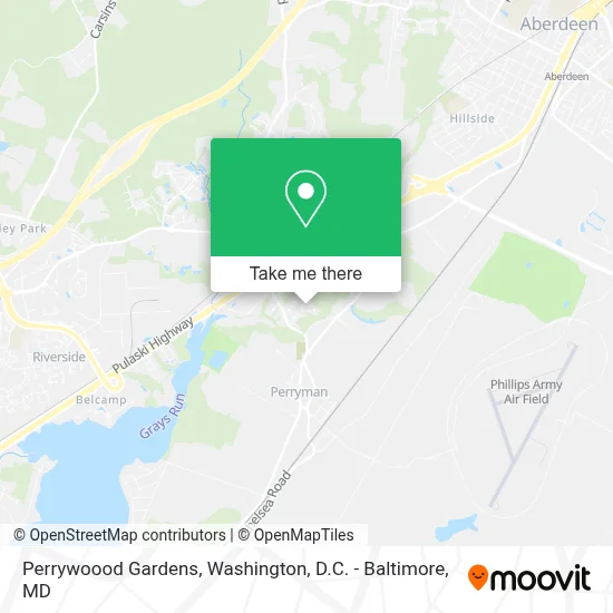 Perrywoood Gardens map