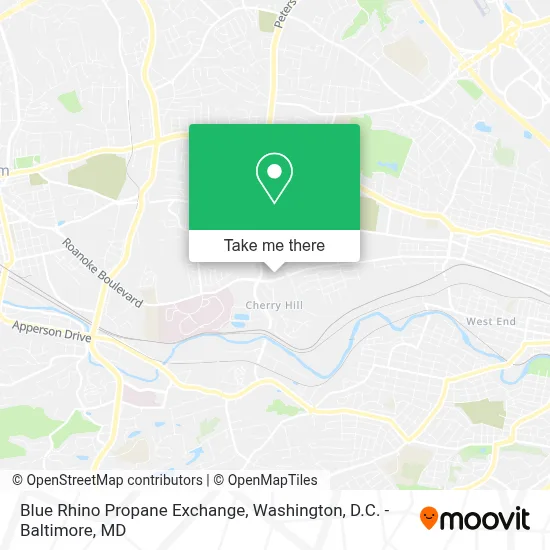Blue Rhino Propane Exchange map