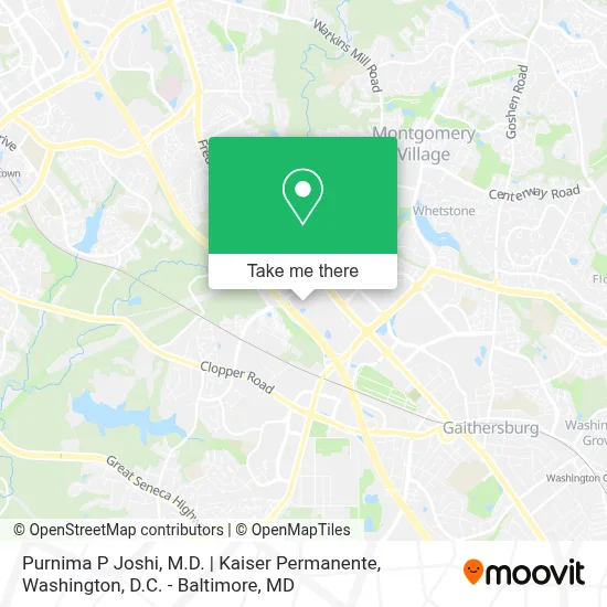 Purnima P Joshi, M.D. | Kaiser Permanente map
