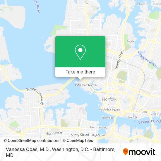 Vanessa Obas, M.D. map