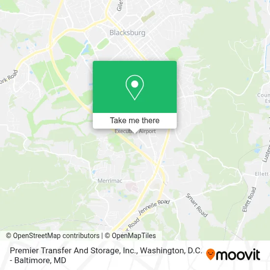 Premier Transfer And Storage, Inc. map