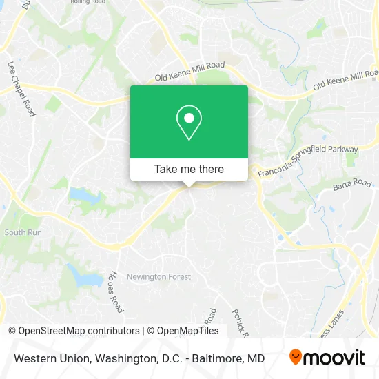 Western Union map