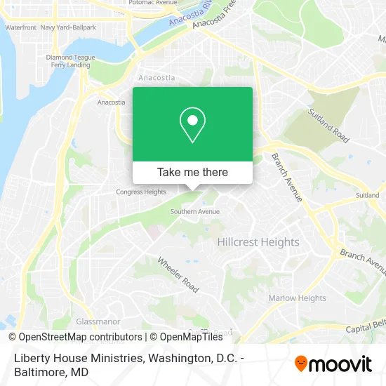 Liberty House Ministries map