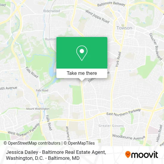 Jessica Dailey - Baltimore Real Estate Agent map