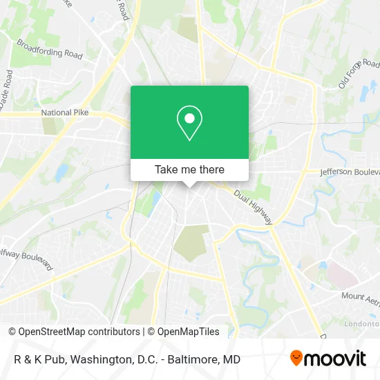 R & K Pub map