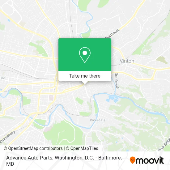 Advance Auto Parts map