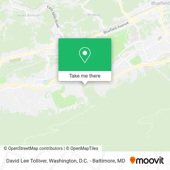 David Lee Tolliver map