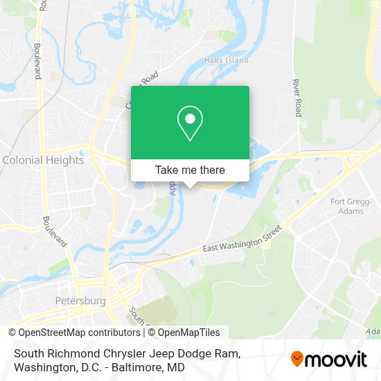 South Richmond Chrysler Jeep Dodge Ram map