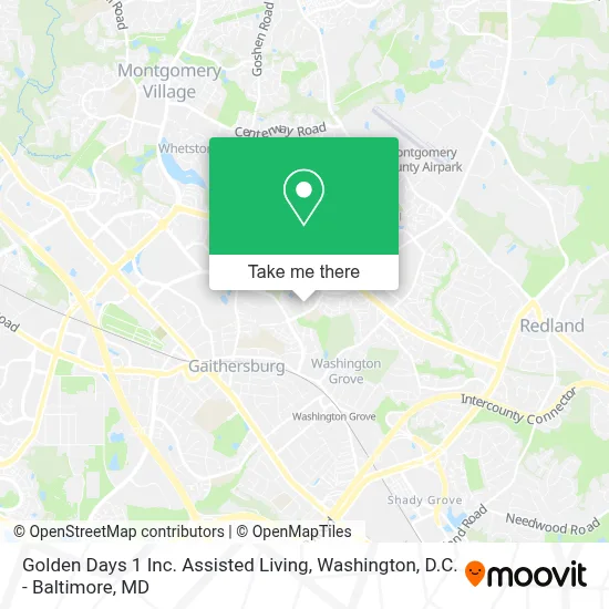 Golden Days 1 Inc. Assisted Living map