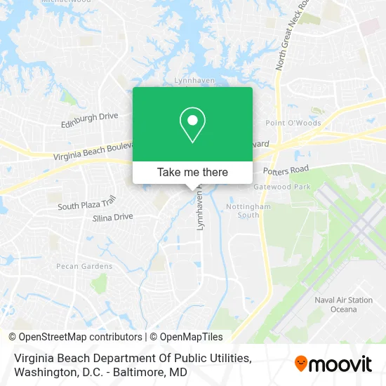 Virginia Beach Department Of Public Utilities map