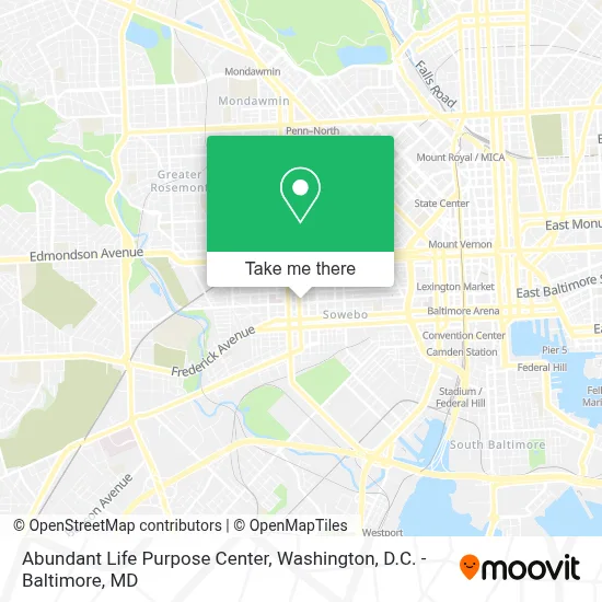 Abundant Life Purpose Center map