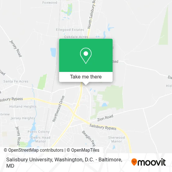 Salisbury University map