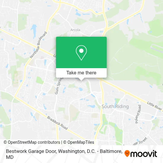 Bestwork Garage Door map