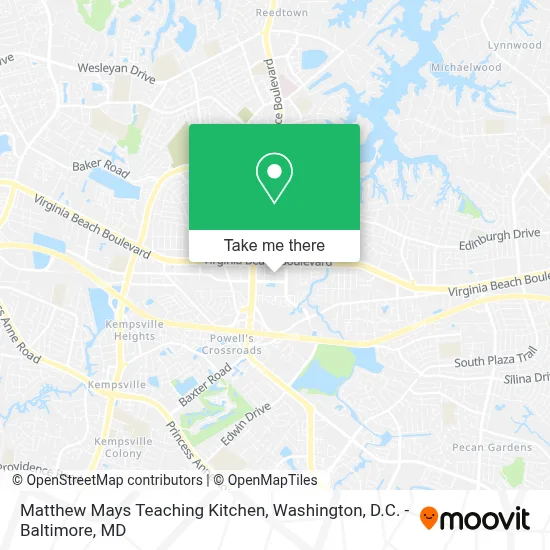 Matthew Mays Teaching Kitchen map