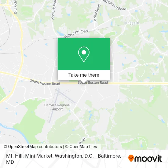 Mt. Hill. Mini Market map