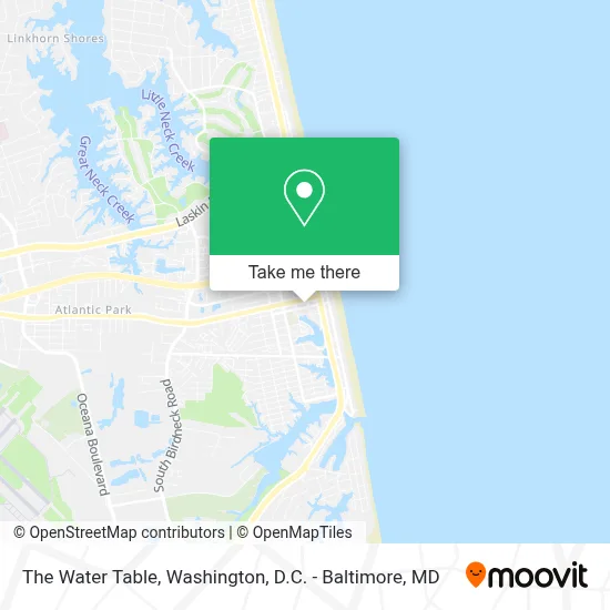 The Water Table map