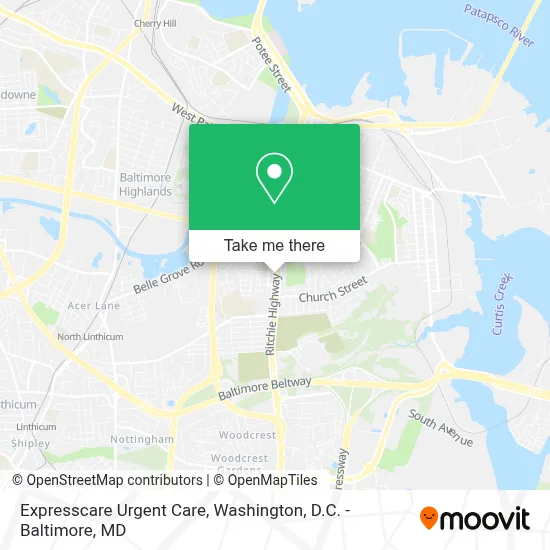 Expresscare Urgent Care map