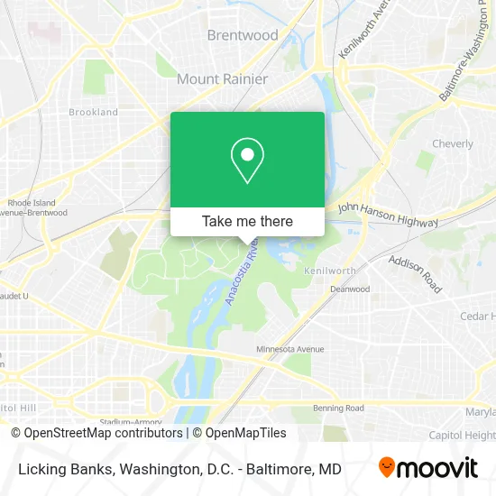 Licking Banks map