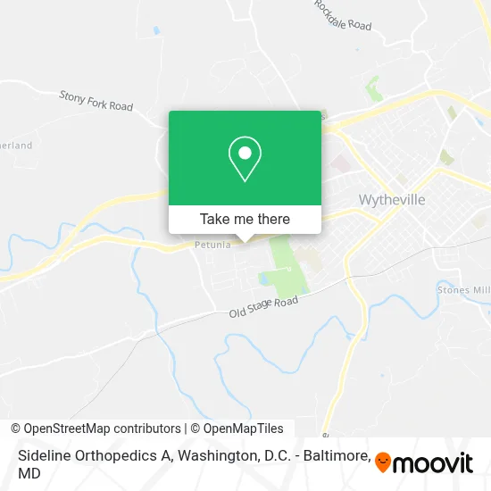 Sideline Orthopedics A map