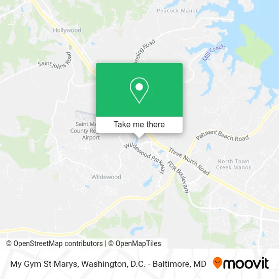 My Gym St Marys map