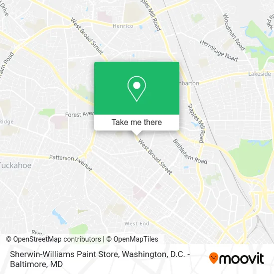 Sherwin-Williams Paint Store map