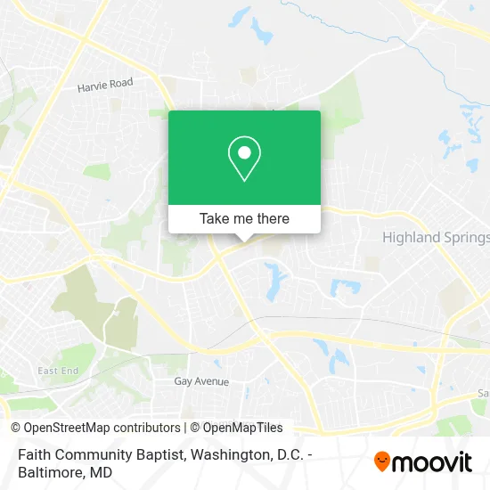 Faith Community Baptist map