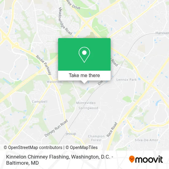 Kinnelon Chimney Flashing map