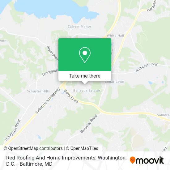 Red Roofing And Home Improvements map