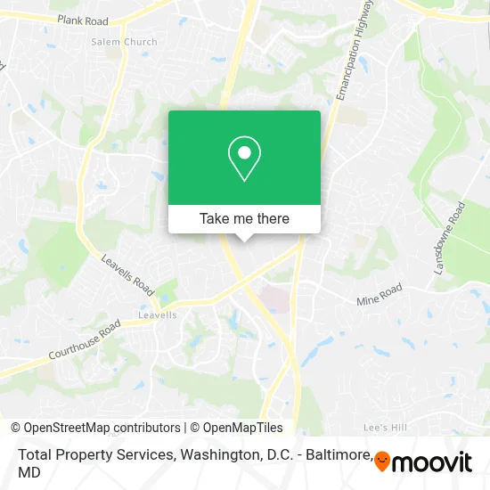 Total Property Services map