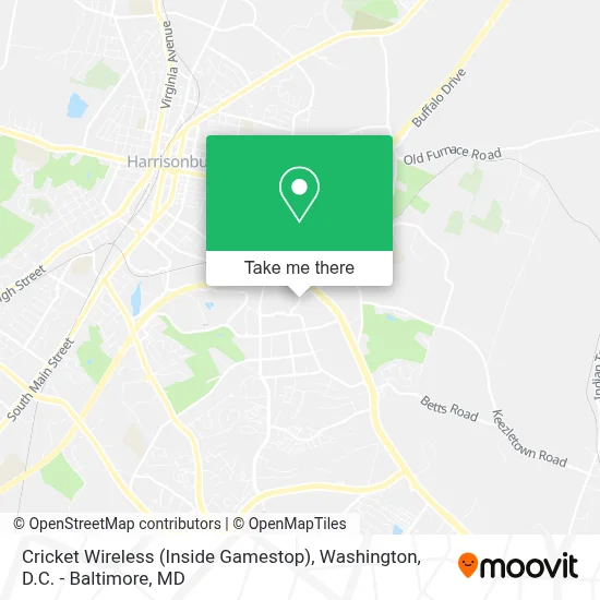 Cricket Wireless (Inside Gamestop) map