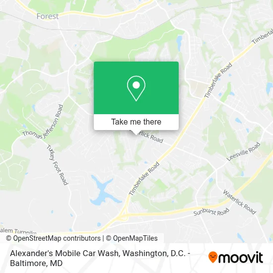 Alexander's Mobile Car Wash map