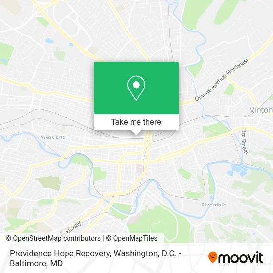 Providence Hope Recovery map